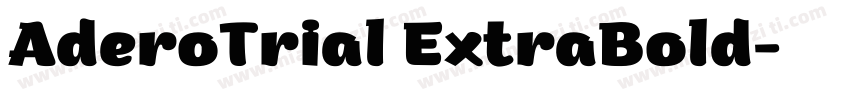 AderoTrial ExtraBold字体转换